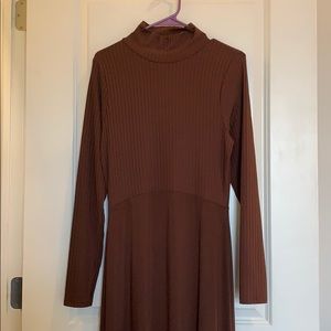 ASOS turtleneck 2 toned satin backless maxi dress